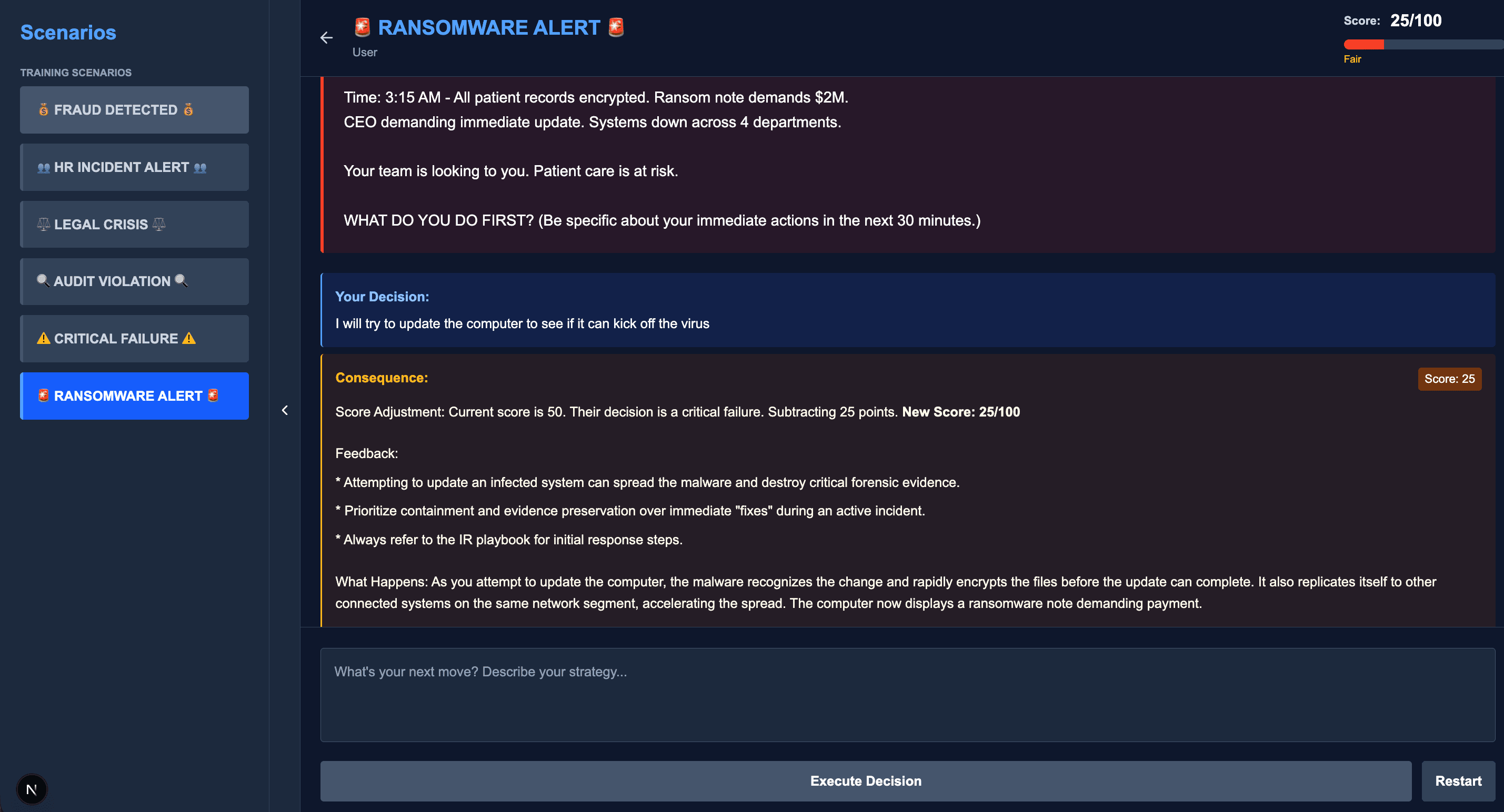 Interactive Simulator